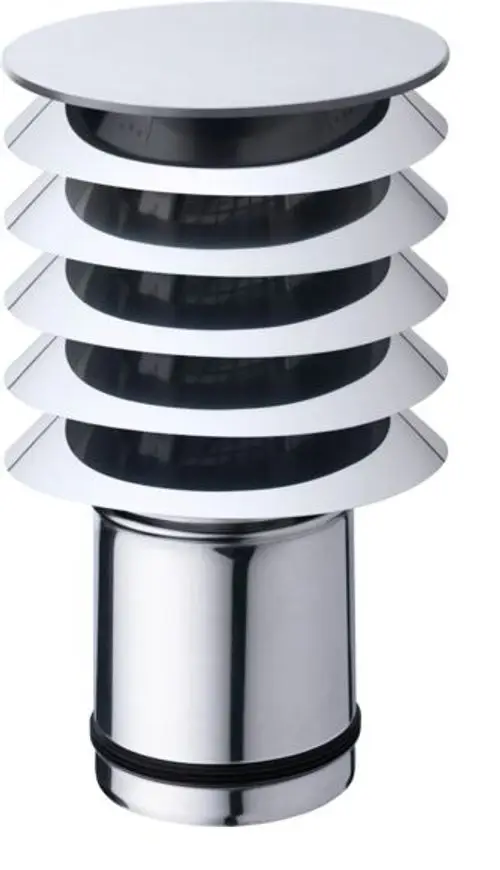 STIEBEL ELTRON Lamellenhaube für Außen-/Fortluft, Edelstahl, DN 160, 227923